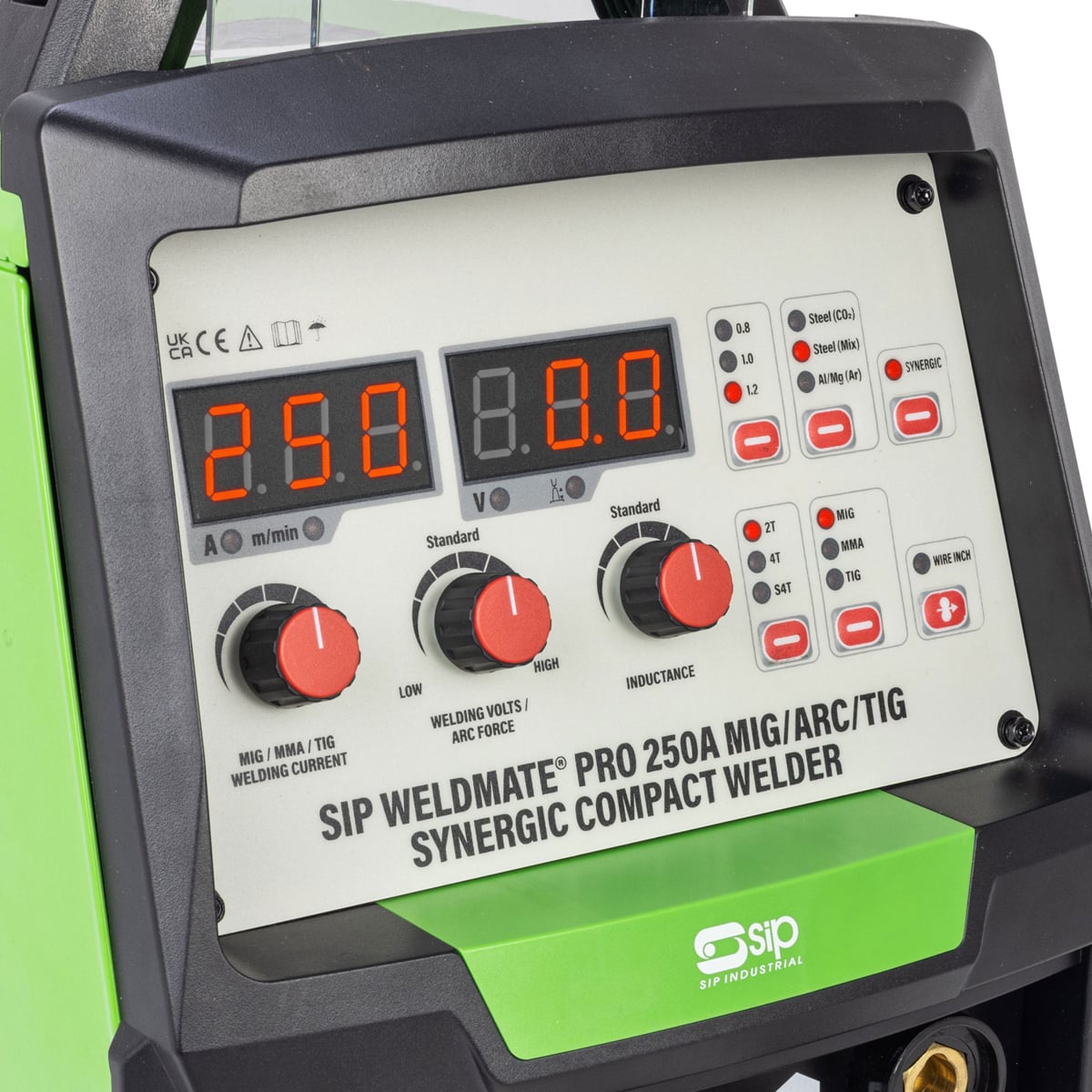 SIP WELDMATE® PRO 250A MIG/ARC/TIG Synergic Compact Inverter Welder